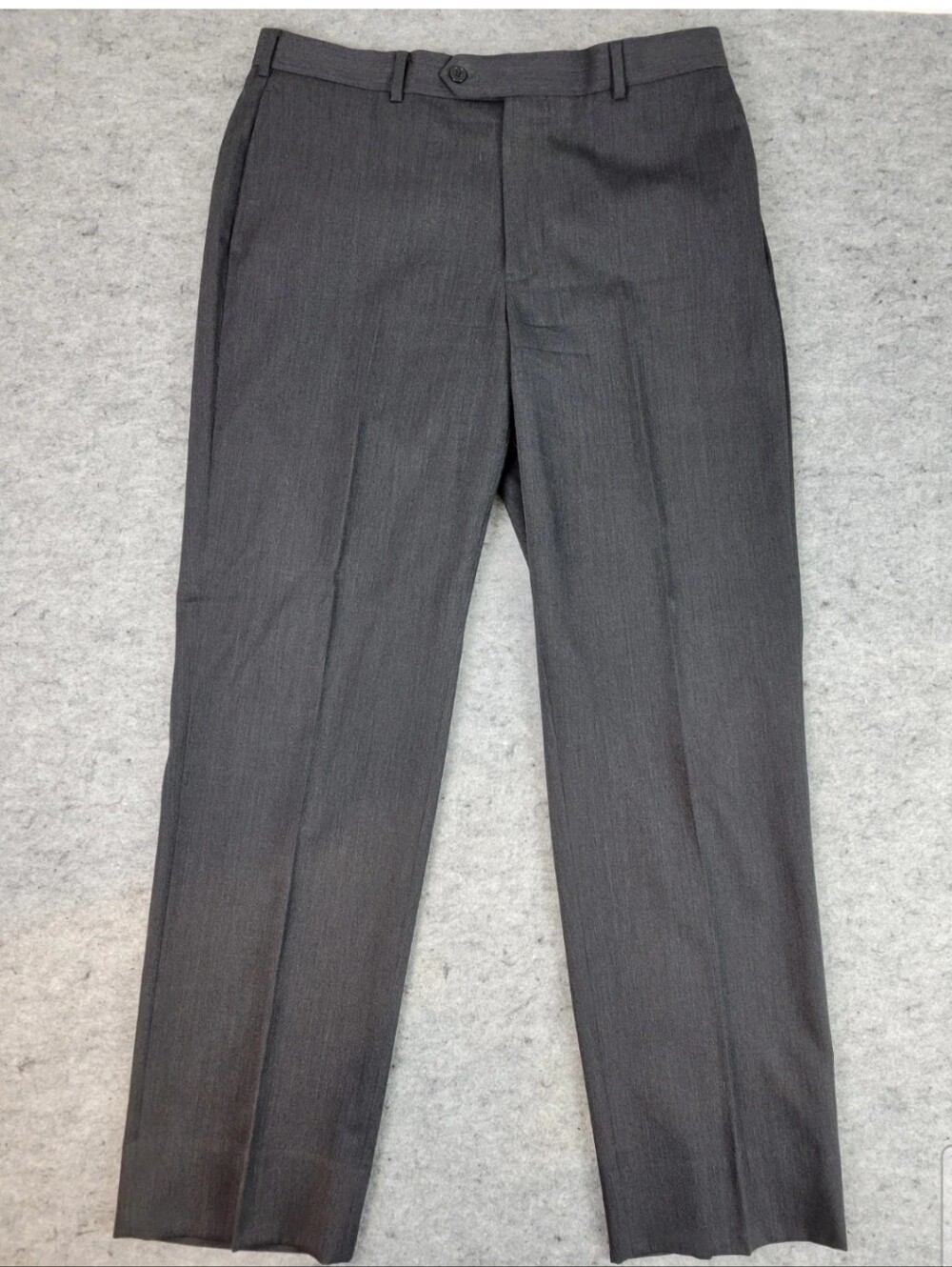 Brooks Brothers Mens 1818  Madison Pant 100% Wool pleated Gray Dress Pants 36x32